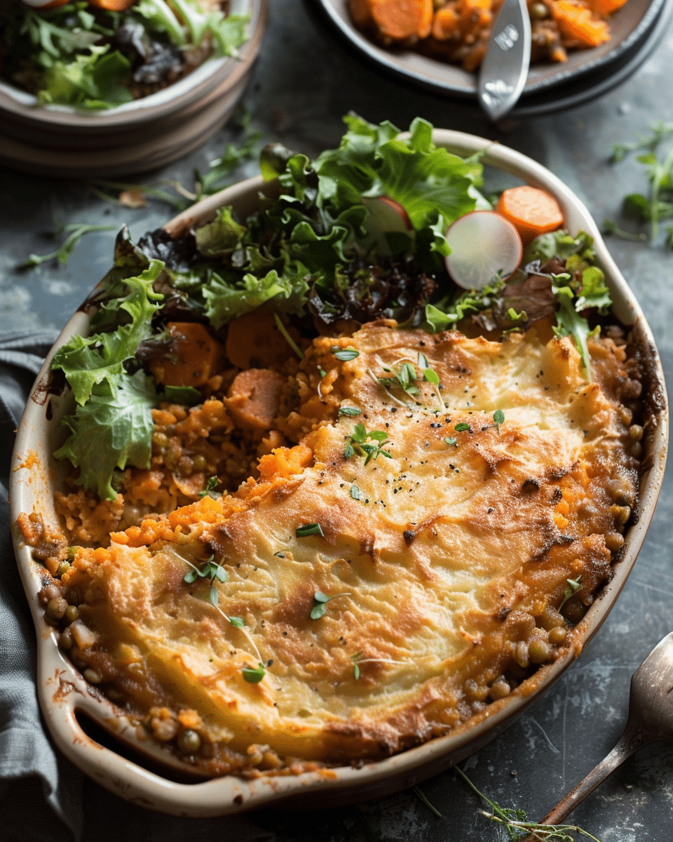Lentil Sweet Potato Shepherd’s Pie
