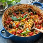 Spicy Ratatouille with Orzo