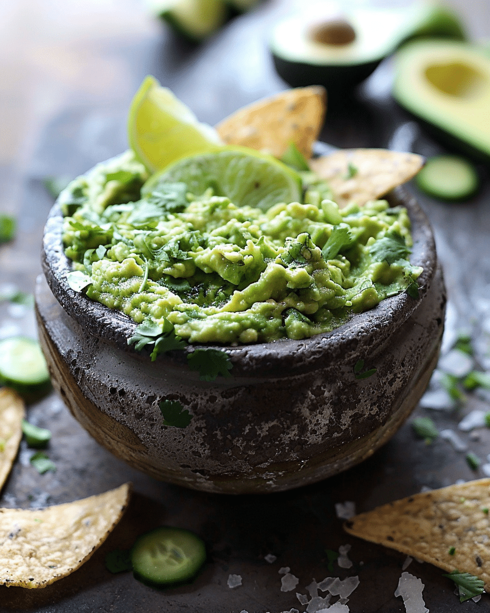 Zuccamole (Zucchini Guacamole)