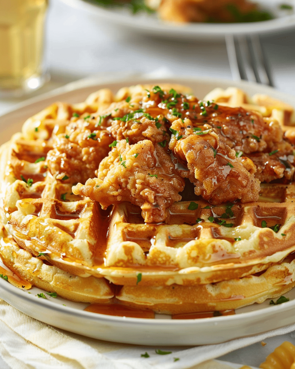 Chicken and Waffle Casserole