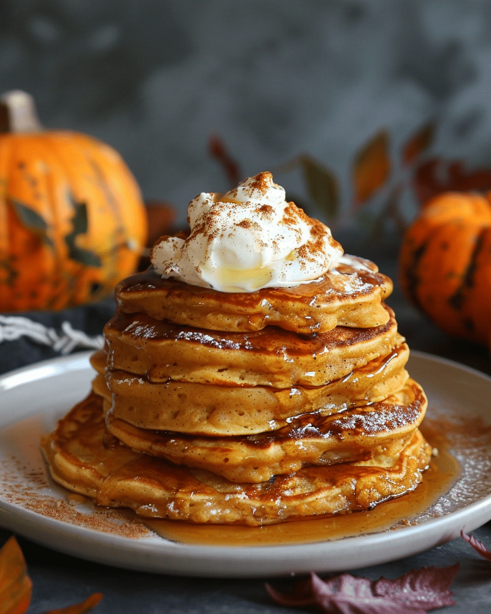 Gluten-Free Pumpkin Cinnamon Swirl Pancakes