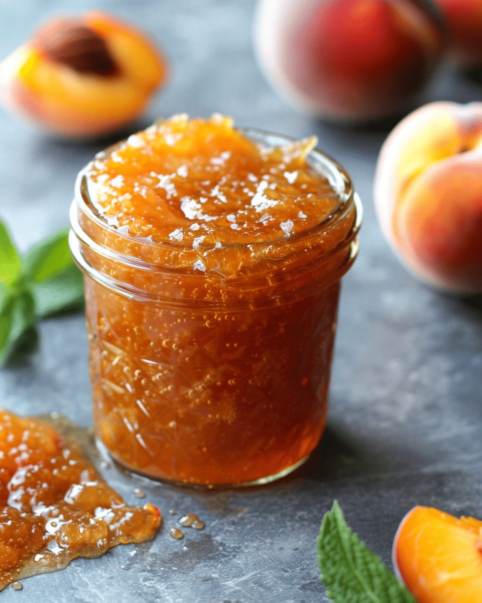 Small Batch Peach Jam