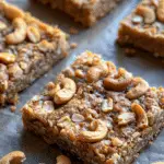 Honey Cashew Cookie Bars