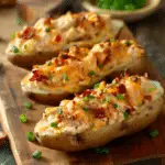 Loaded Chicken Stuffed Potatoes