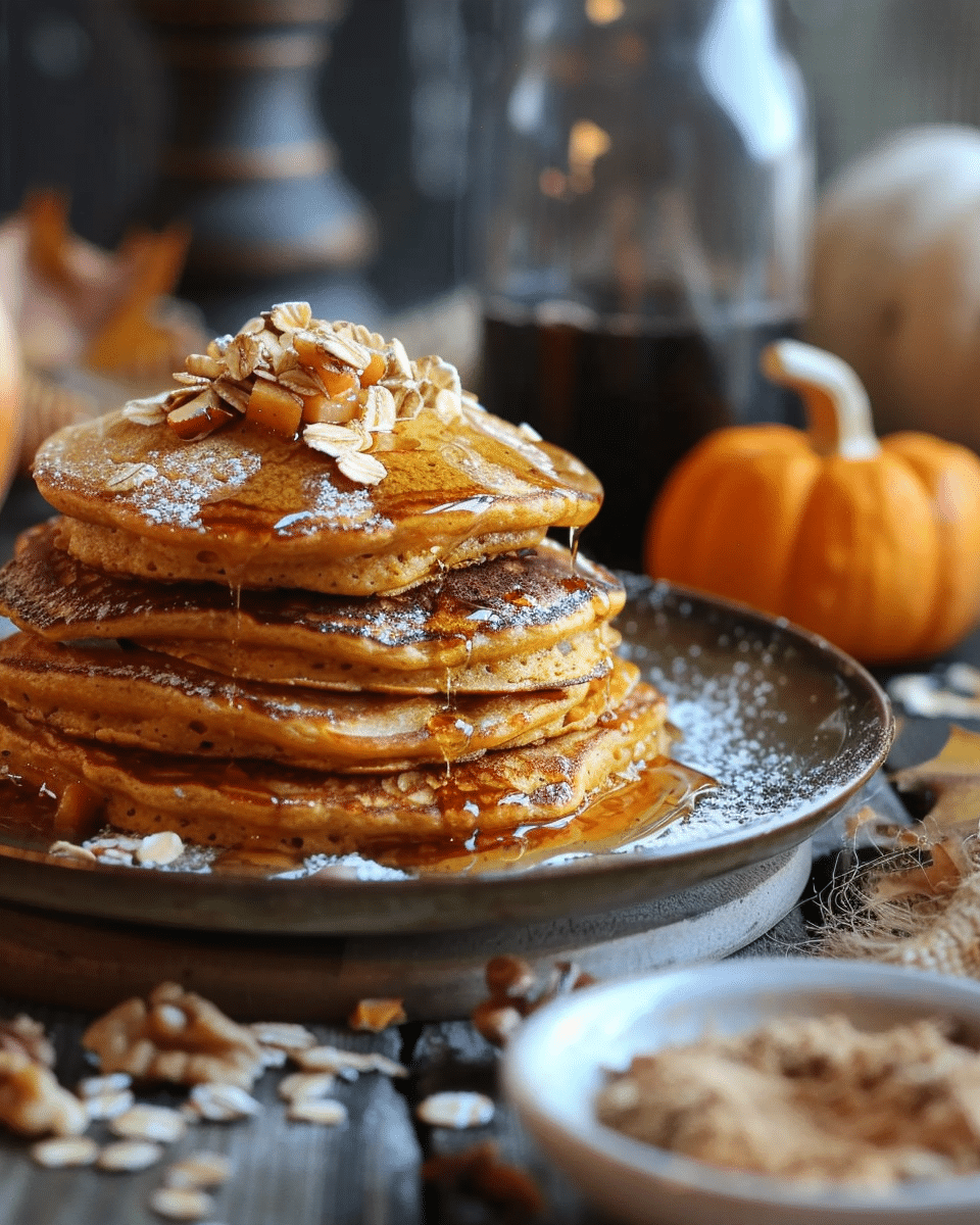 Pumpkin and Oat Pancakes