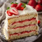 Strawberry Vanilla Butter Cake