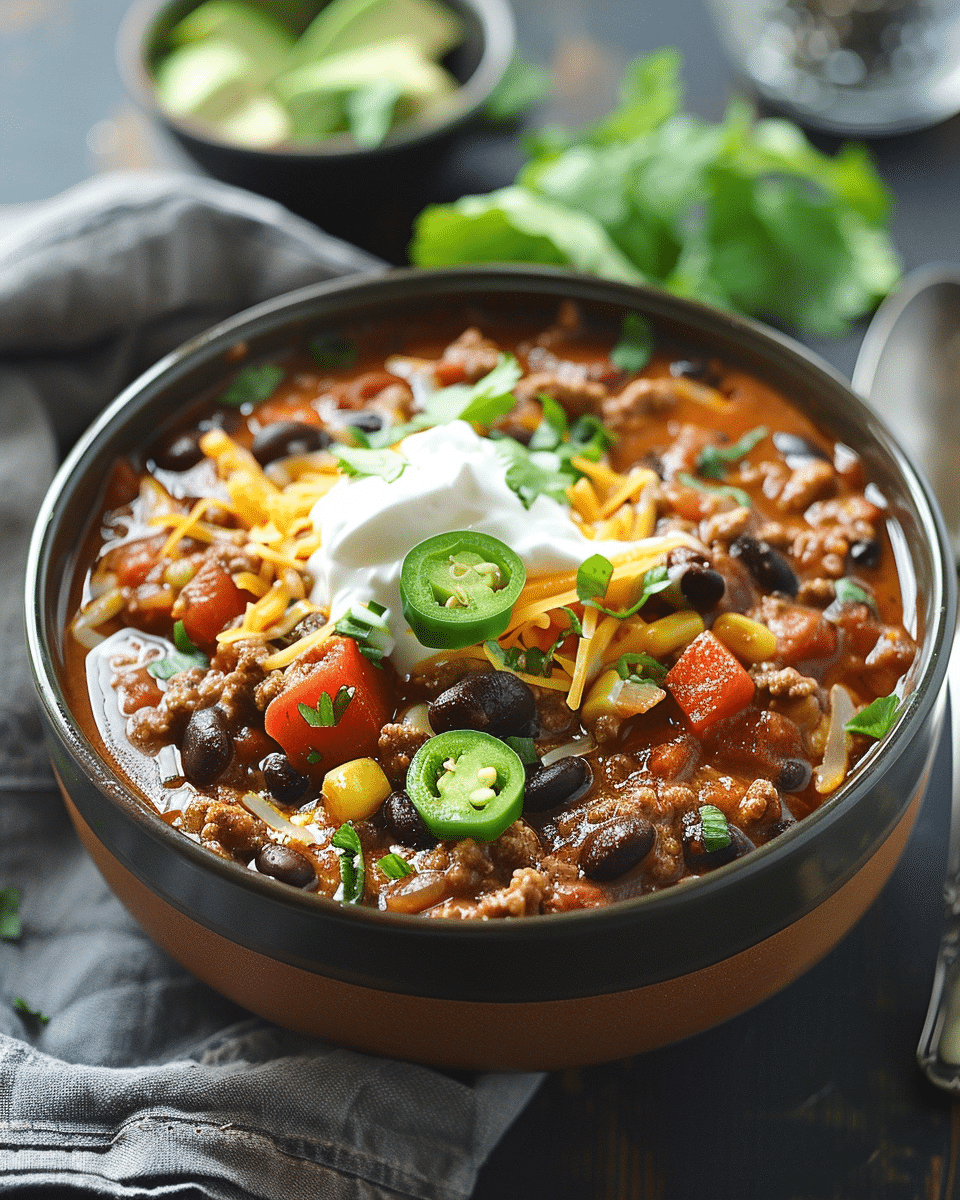 Veggie Loaded Chili Recipe