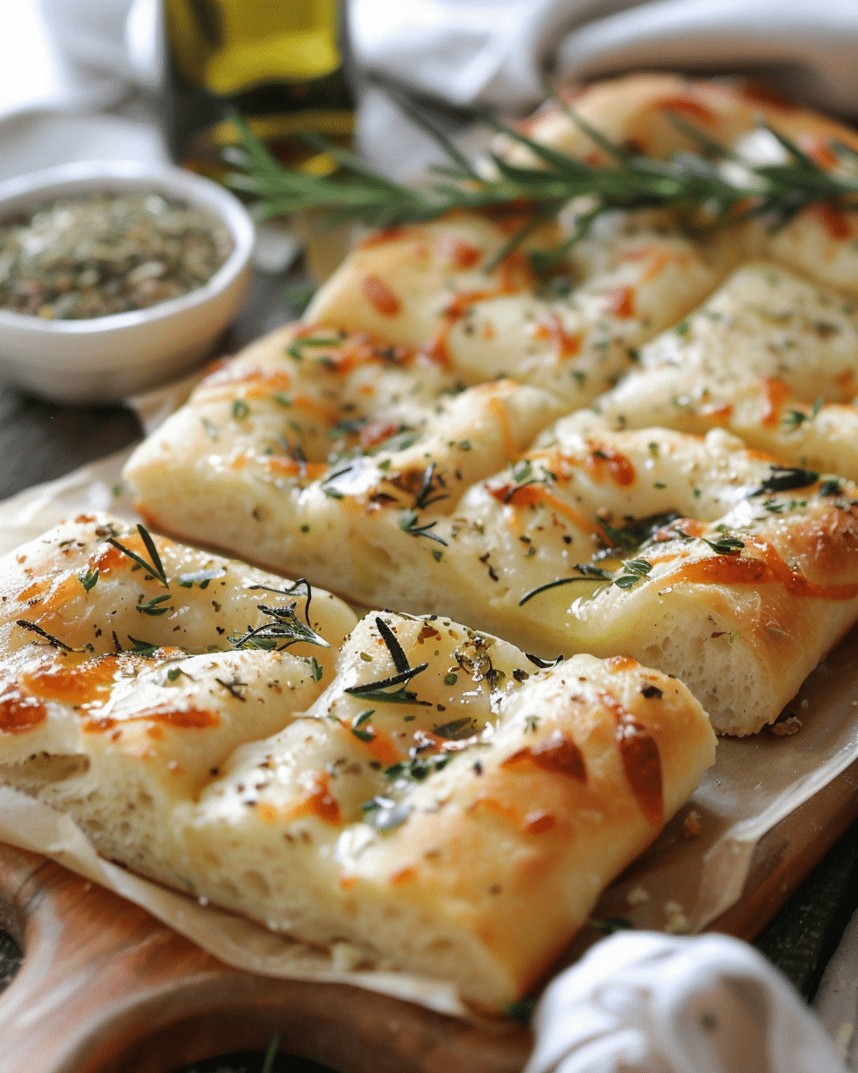 Crisp Focaccia with Vegan Melted Cheese Recipe