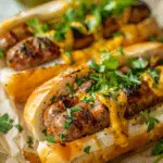 Sausage Sandwich with Herb Mustard and Kasundi Recipe