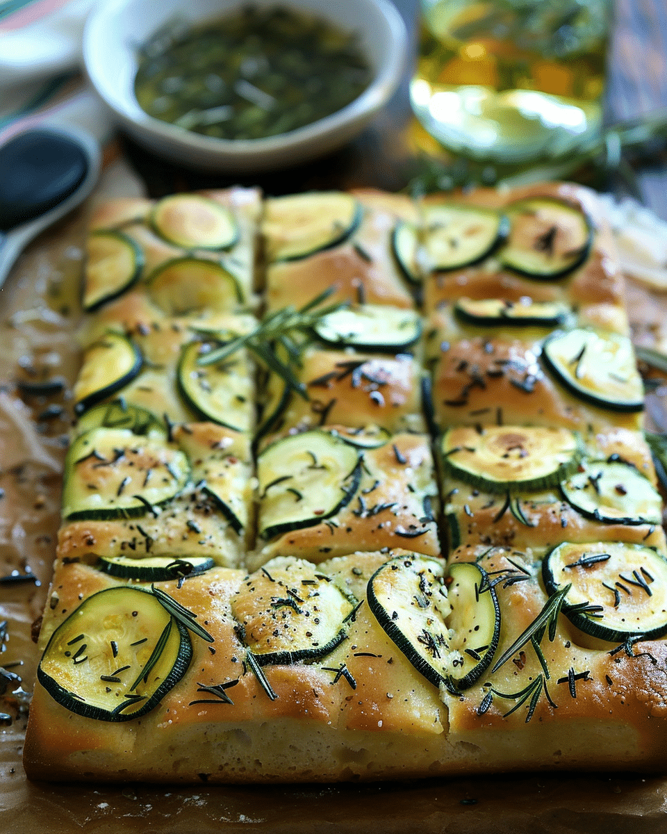 Zucchini Focaccia Recipe