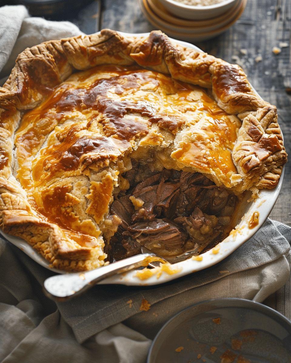 Brisket and Cheesy Potato Pies Recipe