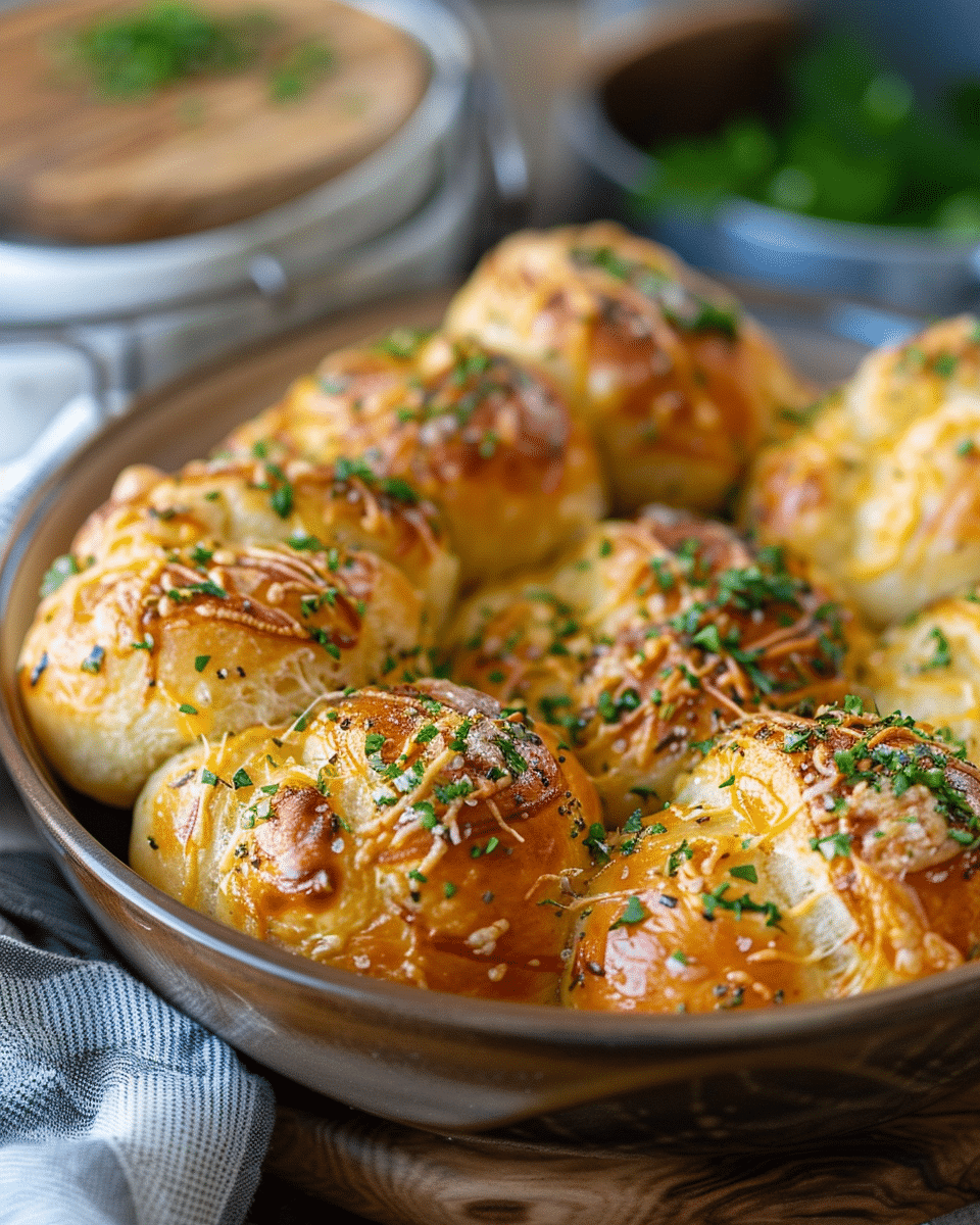 Cheesy Roasted Garlic Knots
