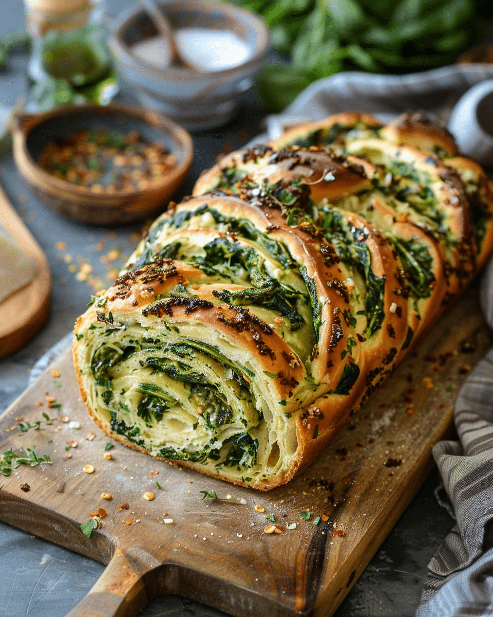 Spinach and Cheese Babka