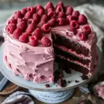 Chocolate Cake with Raspberry Cream Cheese