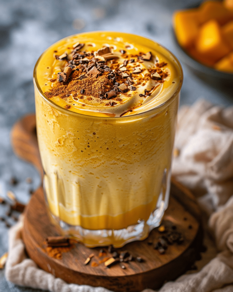 Chai Mango Protein Smoothie Recipe