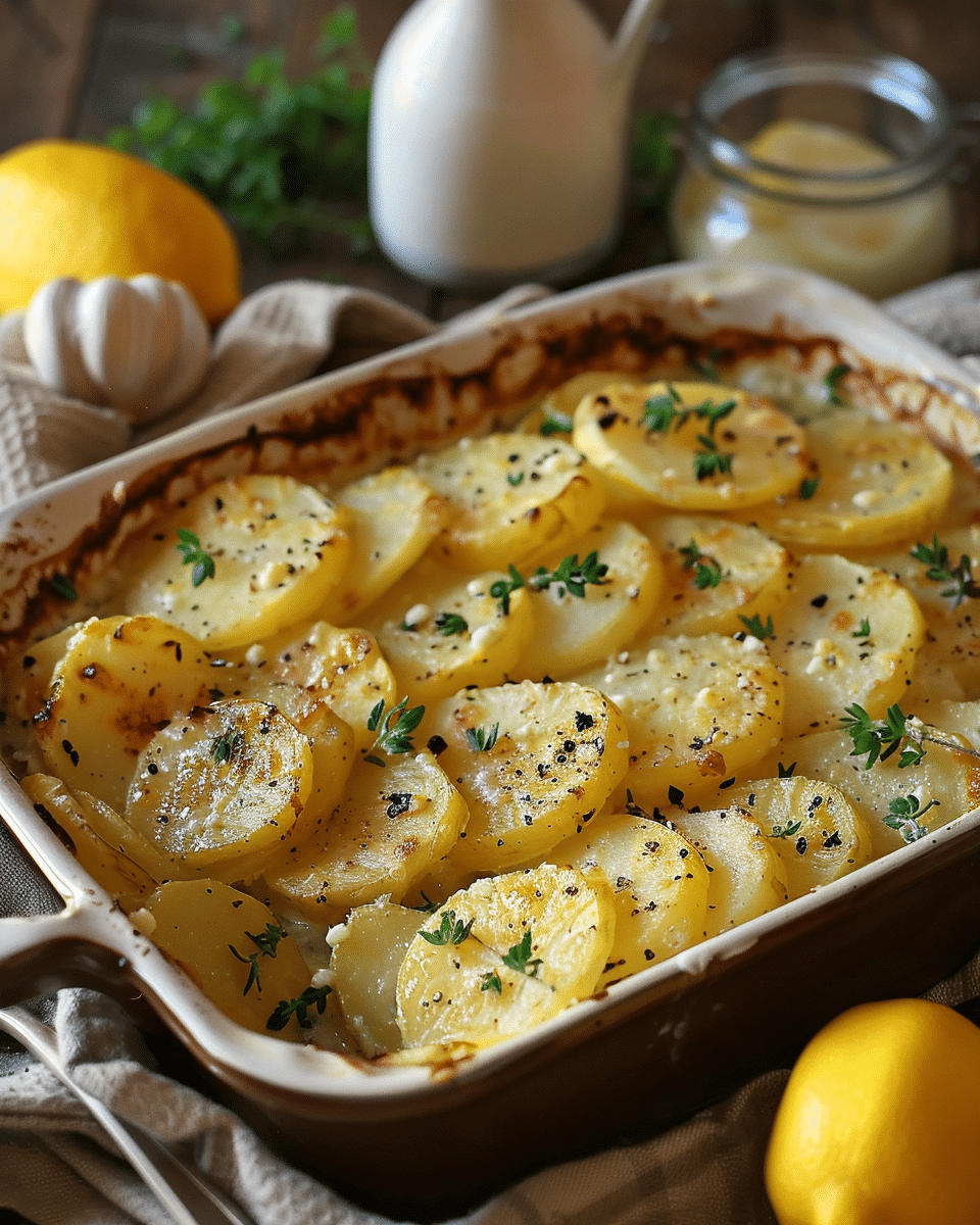Greek Lemon Potatoes
