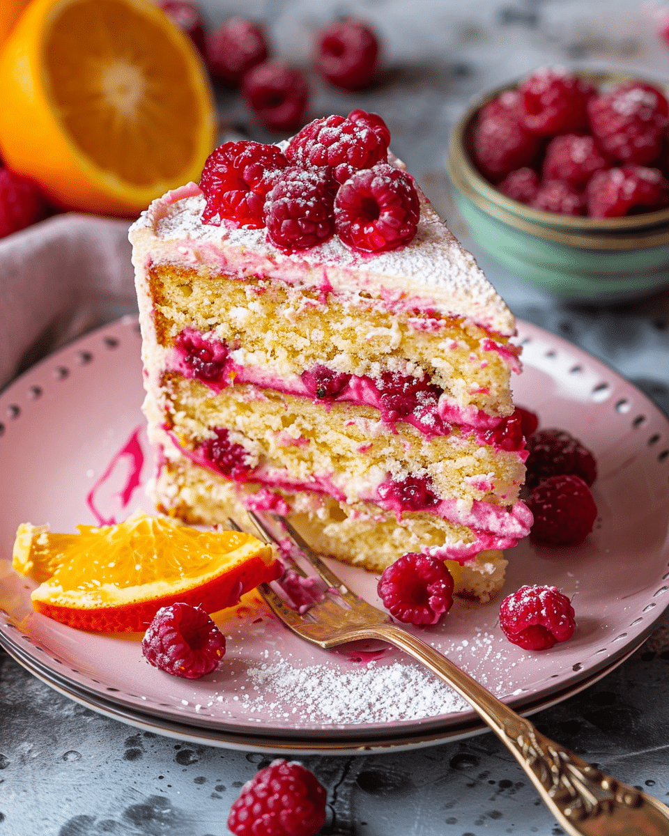 Orange and Raspberry Cake
