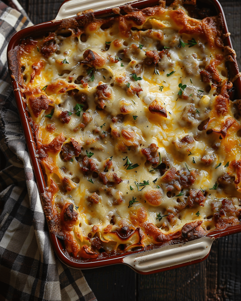 Sausage & Pancakes Casserole