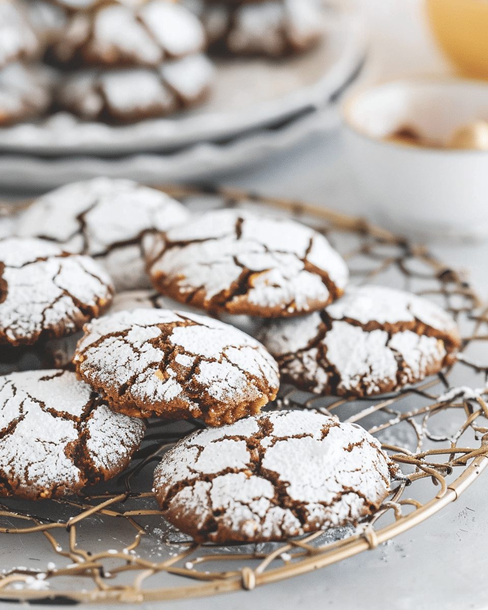 Orange Chocolate Crinkle Cookies