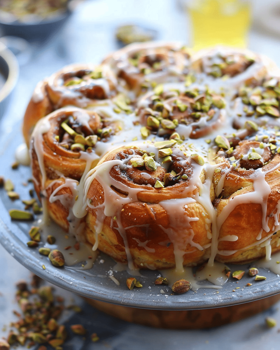 Pistachio Cinnamon Rolls
