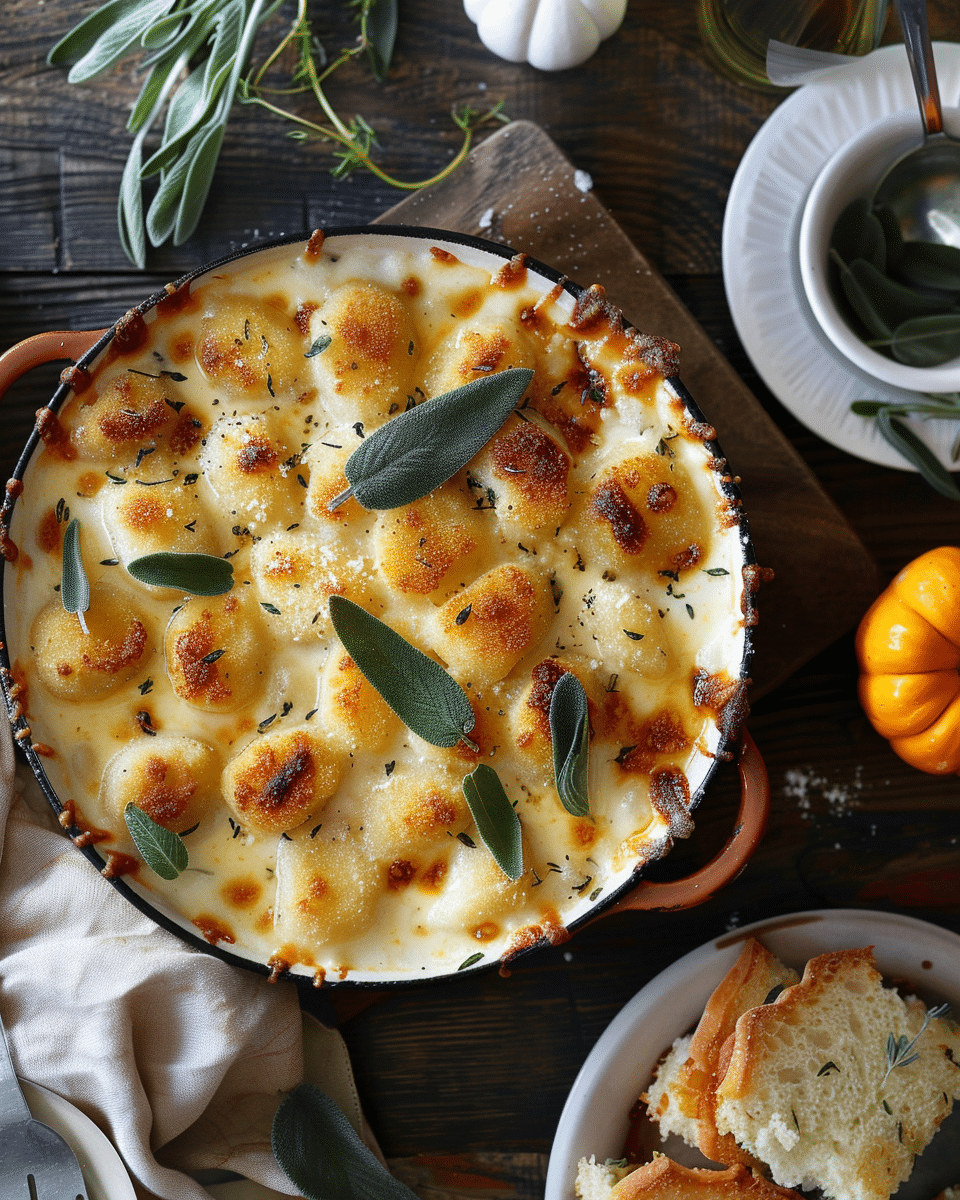 Pumpkin and Sage Baked Gnocchi Recipe