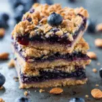 Blueberry Almond Crumble Bars