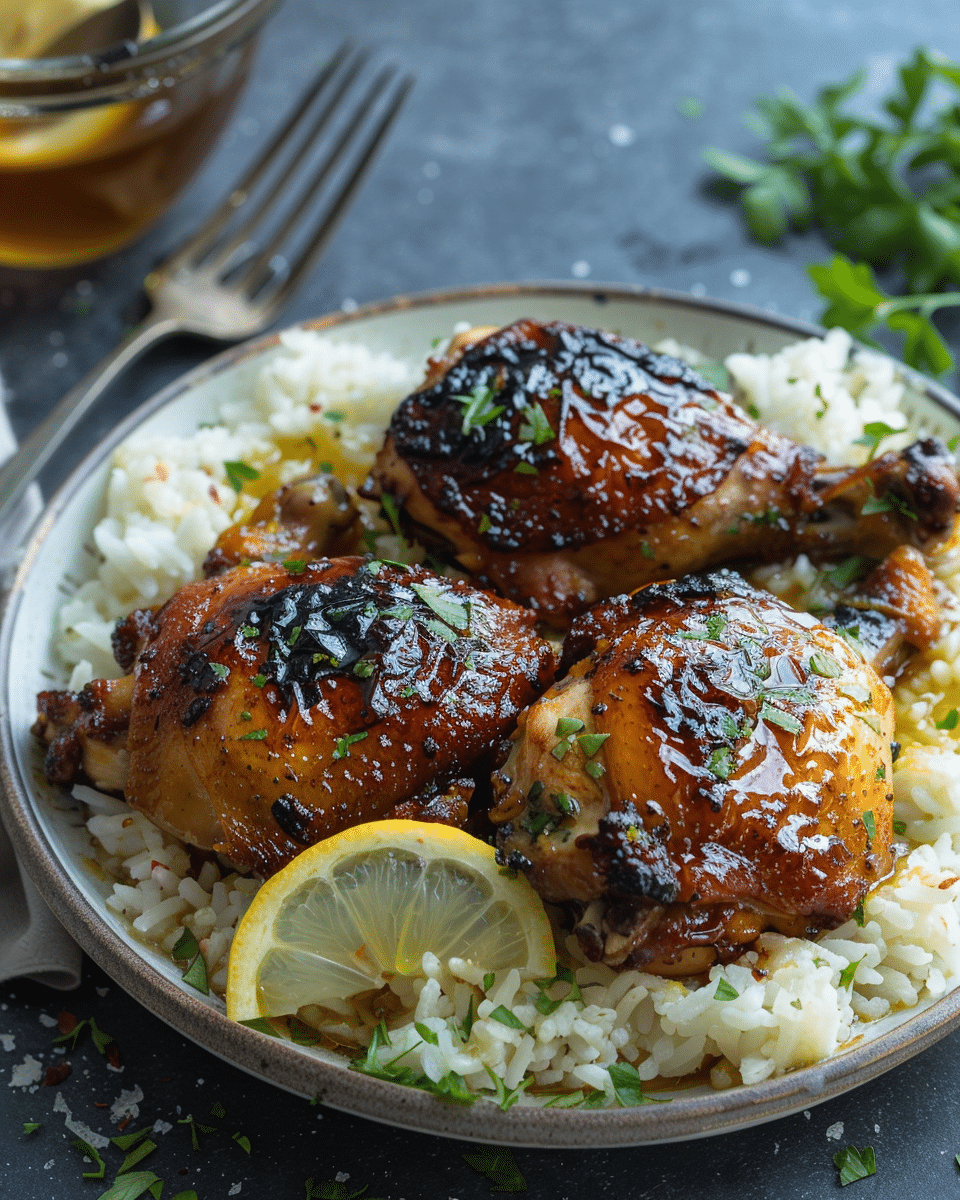 Sticky Honey Lemon Chicken
