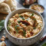 White Bean Dip with Sun Dried Tomato and Herbs