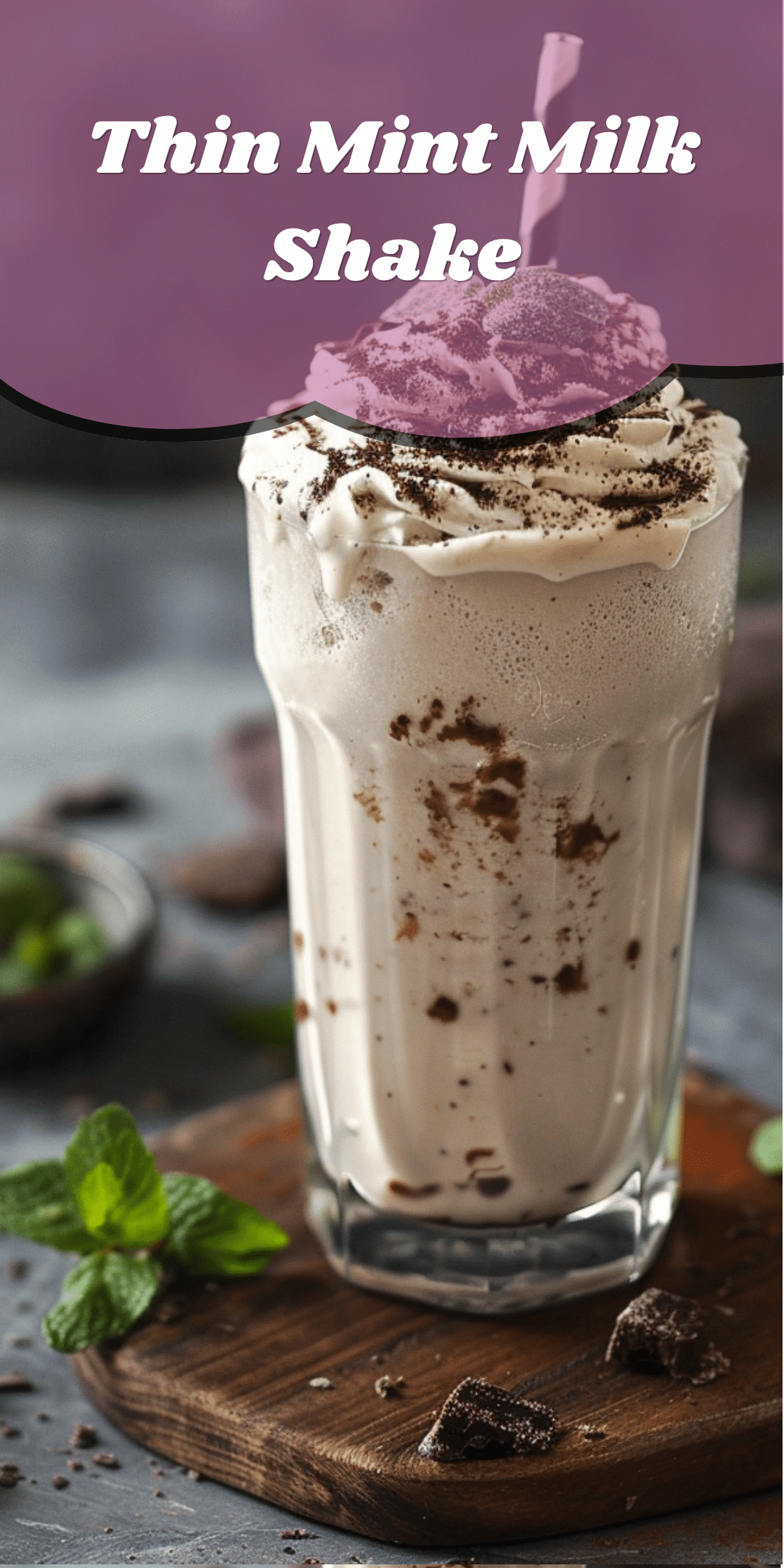 Thin Mint Milk Shake