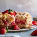 Strawberry Rhubarb Coffee Cake