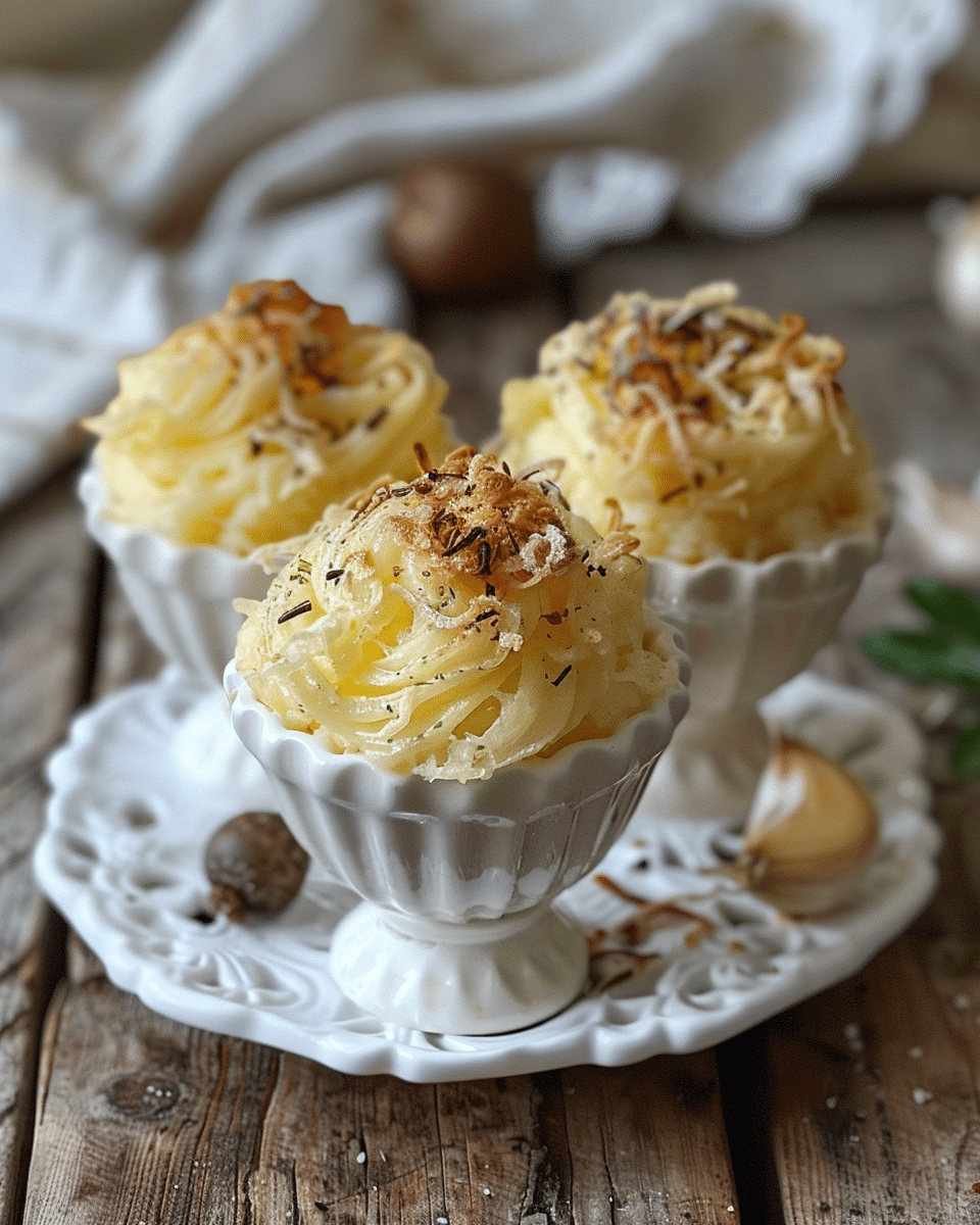 Garlic and Lemon Duchess Potatoes