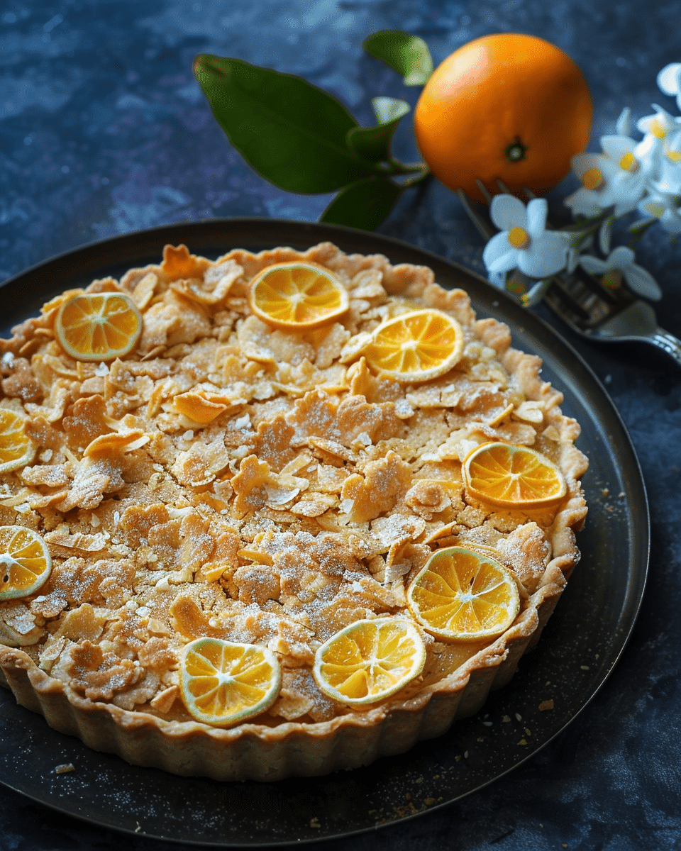 Anzac Biscuit Citrus Tart