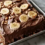 Banana Bread Sheet Cake with Chocolate
