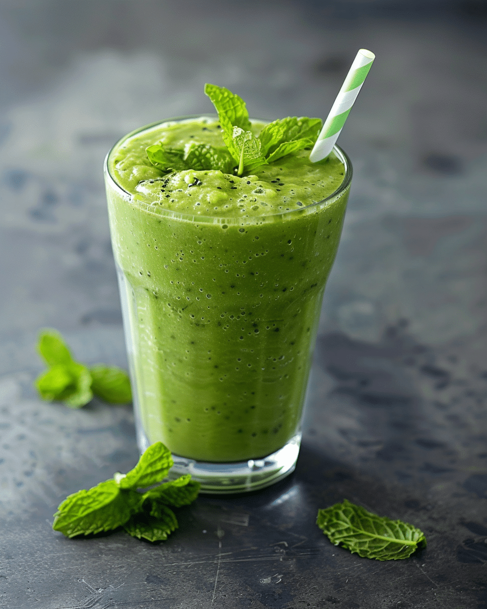 Minty Tropical Green Smoothie