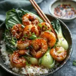 Spicy Shrimp Bowls with Bok Choy and Chili Crisp
