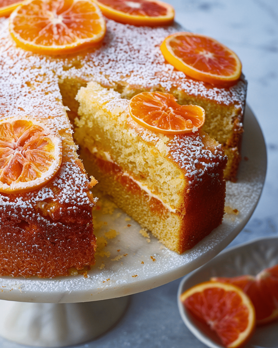 Orange Cake with Candied Citrus