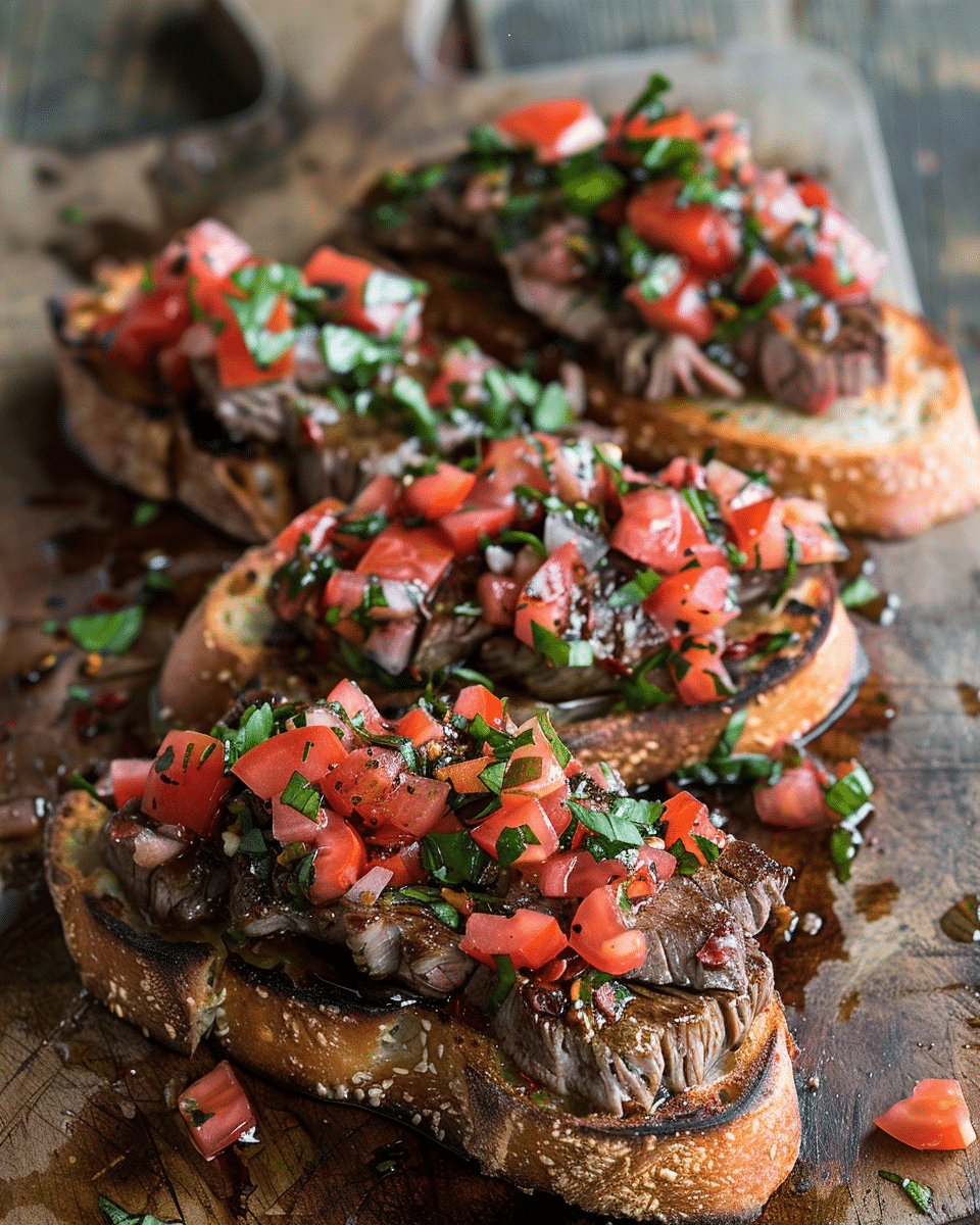 Steak Bruschetta