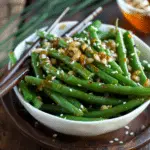 Green Bean Stir Fry with Honey Sesame Sauce