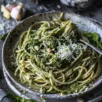 Linguine with Pumpkin Seed Kale Pesto