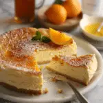Basque Cheesecake with Orange Bitters Syrup