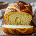 Homemade Buttery Brioche Bread Loaf