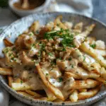 Jerusalem Artichoke Poutine with Chicken-Skin Gravy