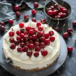 Vanilla Bean Cheesecake with Cherries Recipe