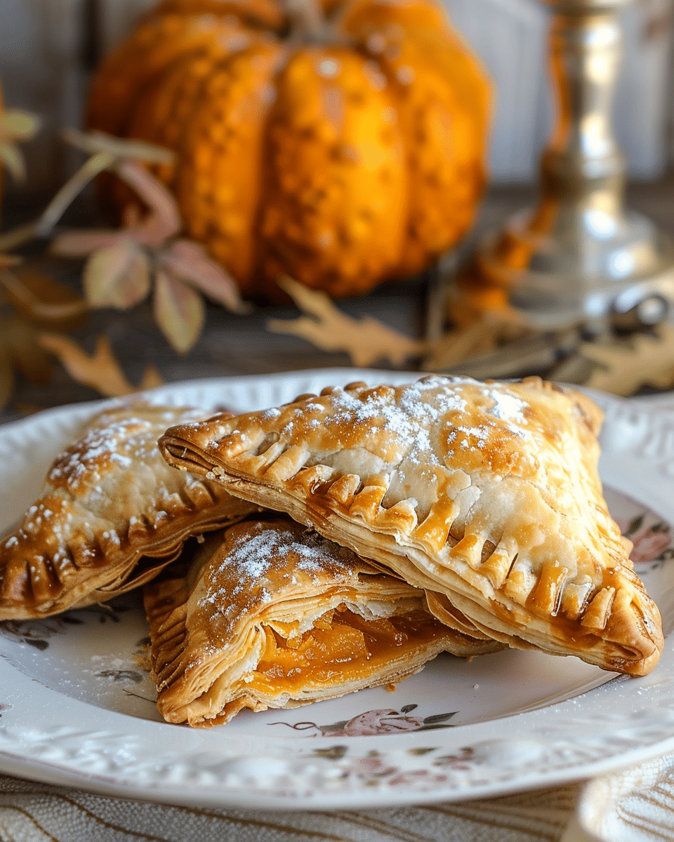Puff Pastry Pumpkin Turnovers