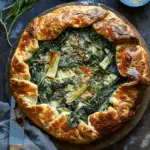 Leek and Swiss Chard Galette