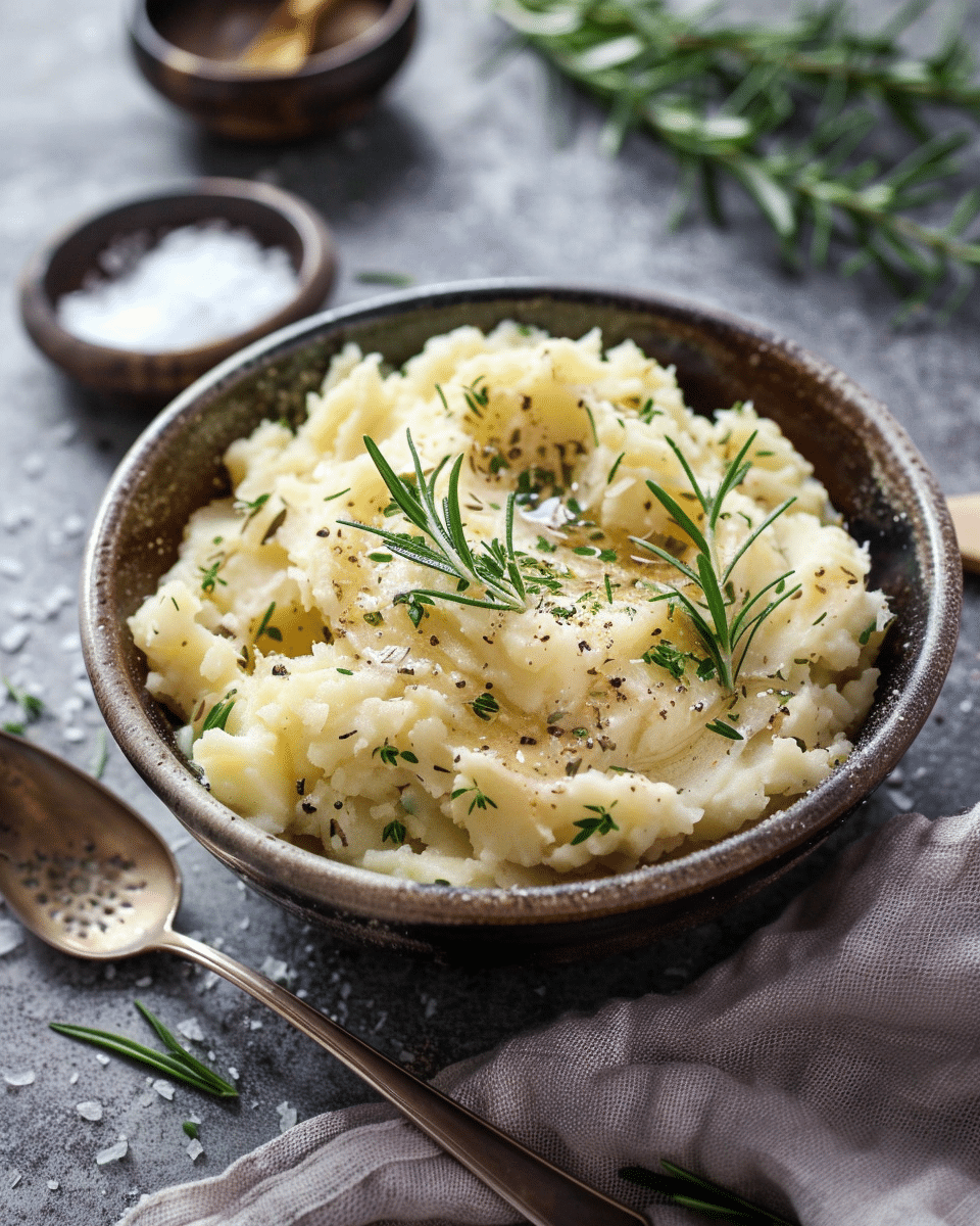 Browned Butter Herb Mashed Potatoes
