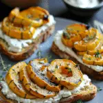 Goat Cheese and Delicata Squash Tartine