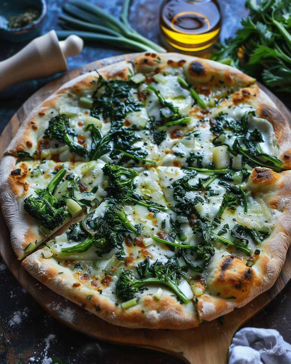 Broccolini & Leek Pizza