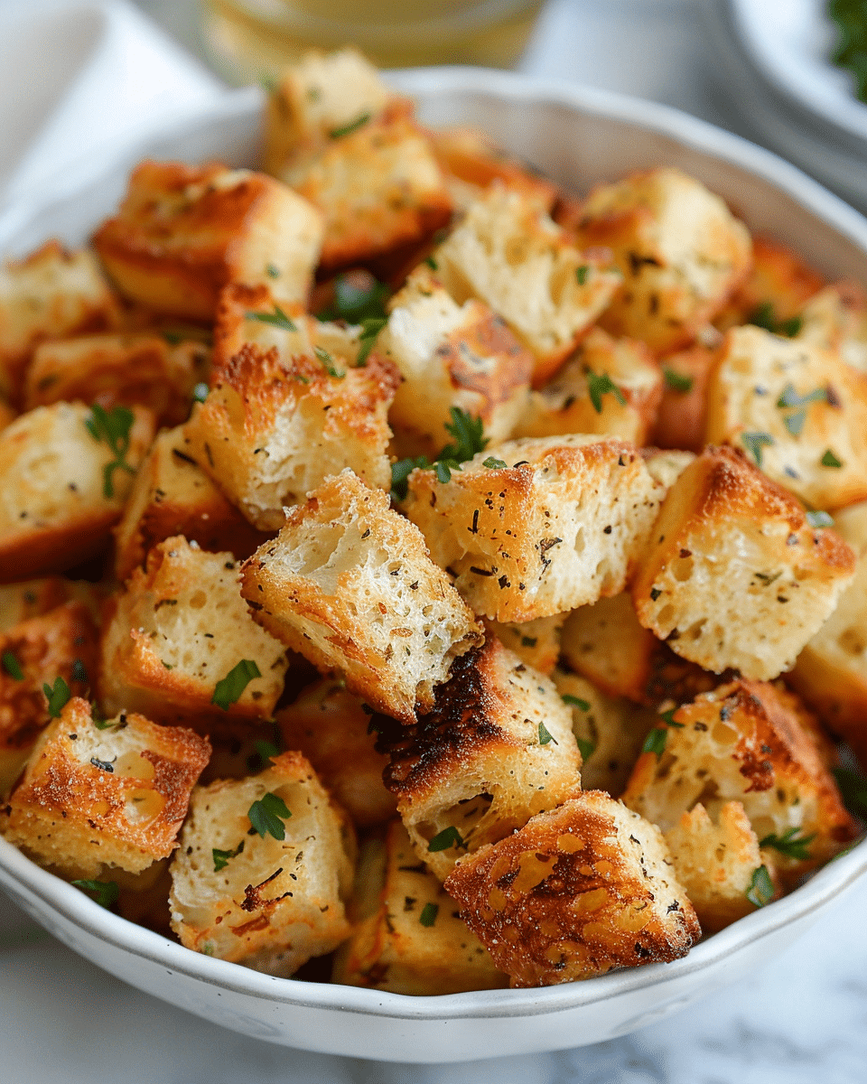 Air Fryer Croutons Recipe