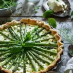 Asparagus Tart with Herby Goat's Curd